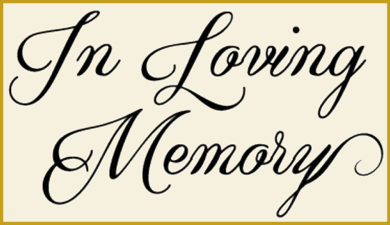 Loving Memory – Prince Of Peace Catholic Church